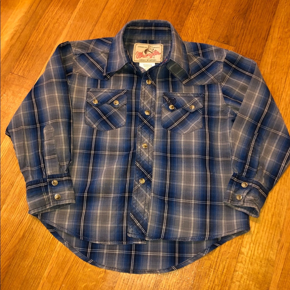 Wrangler peal snap boys 3/4T